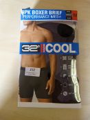 *32° Cool Performance Mesh Boxer Briefs Size: M 3p