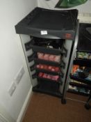 *Wella Stylist's Trolley Containing Assorted Rollers, etc.