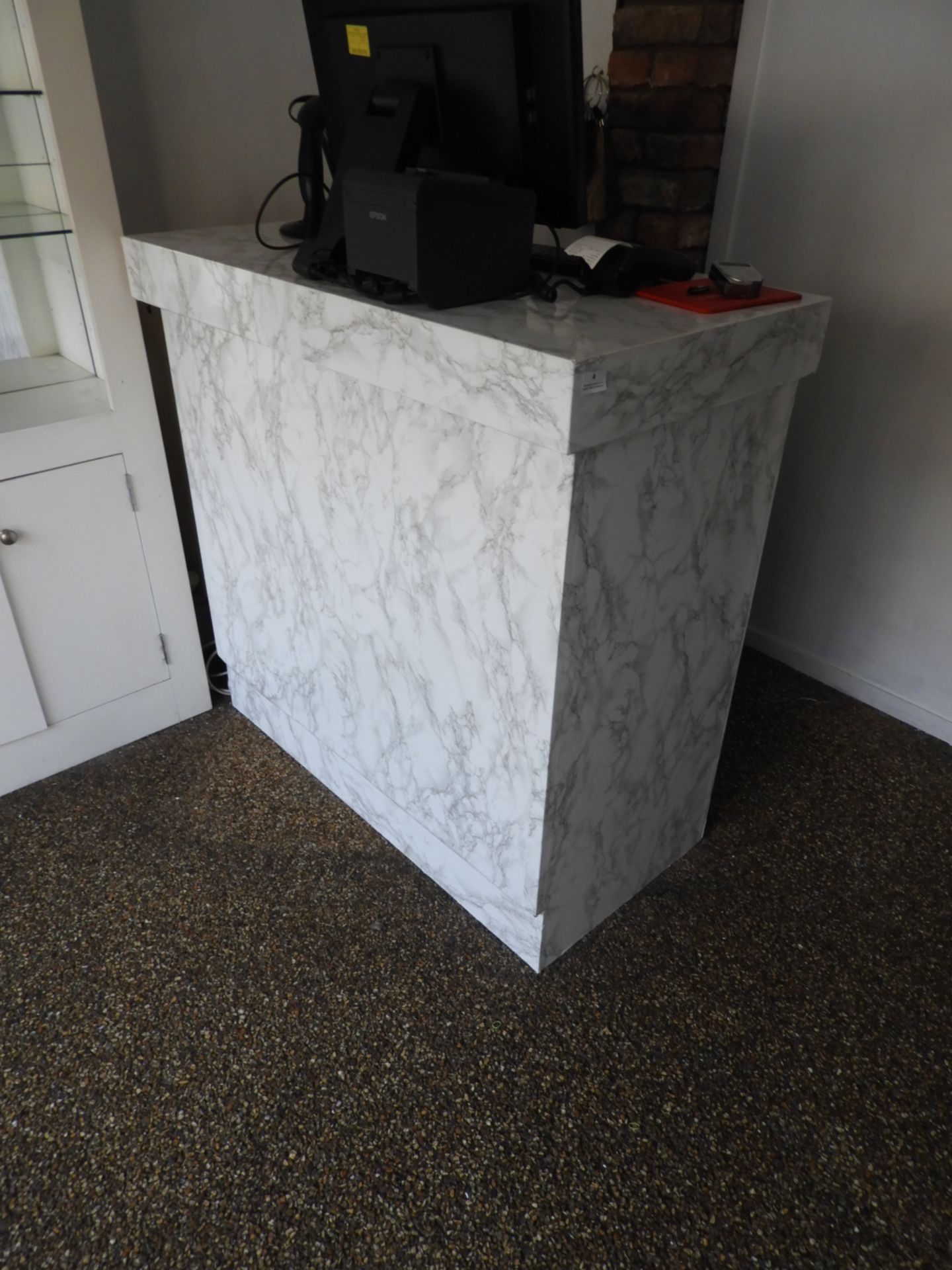 *Simulated Marble Reception Desk