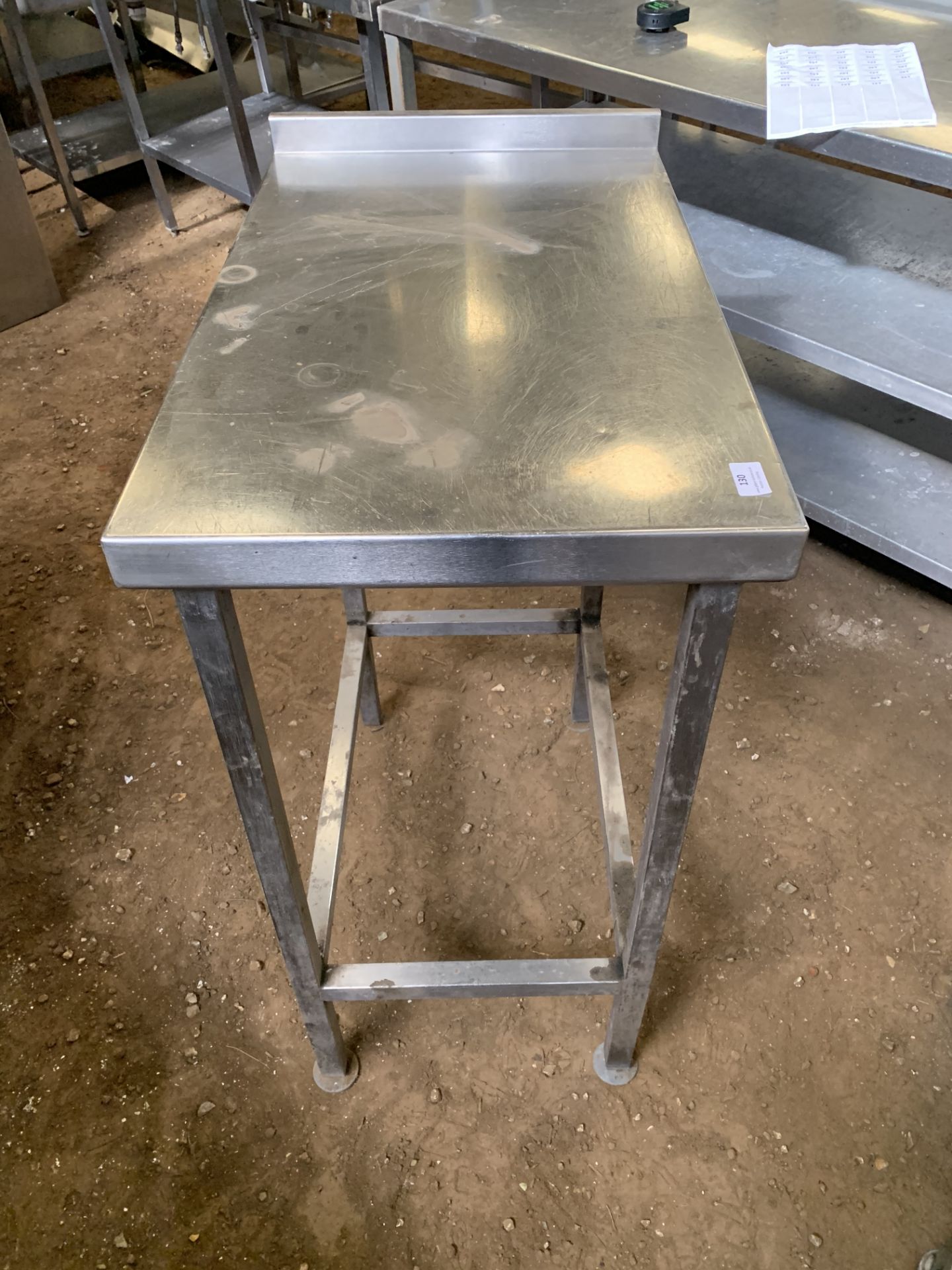 * prep table ss w x 450 d x 750 h x 900