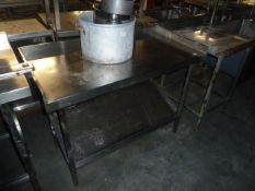 * 1200w*600d*910h stainless steel work top