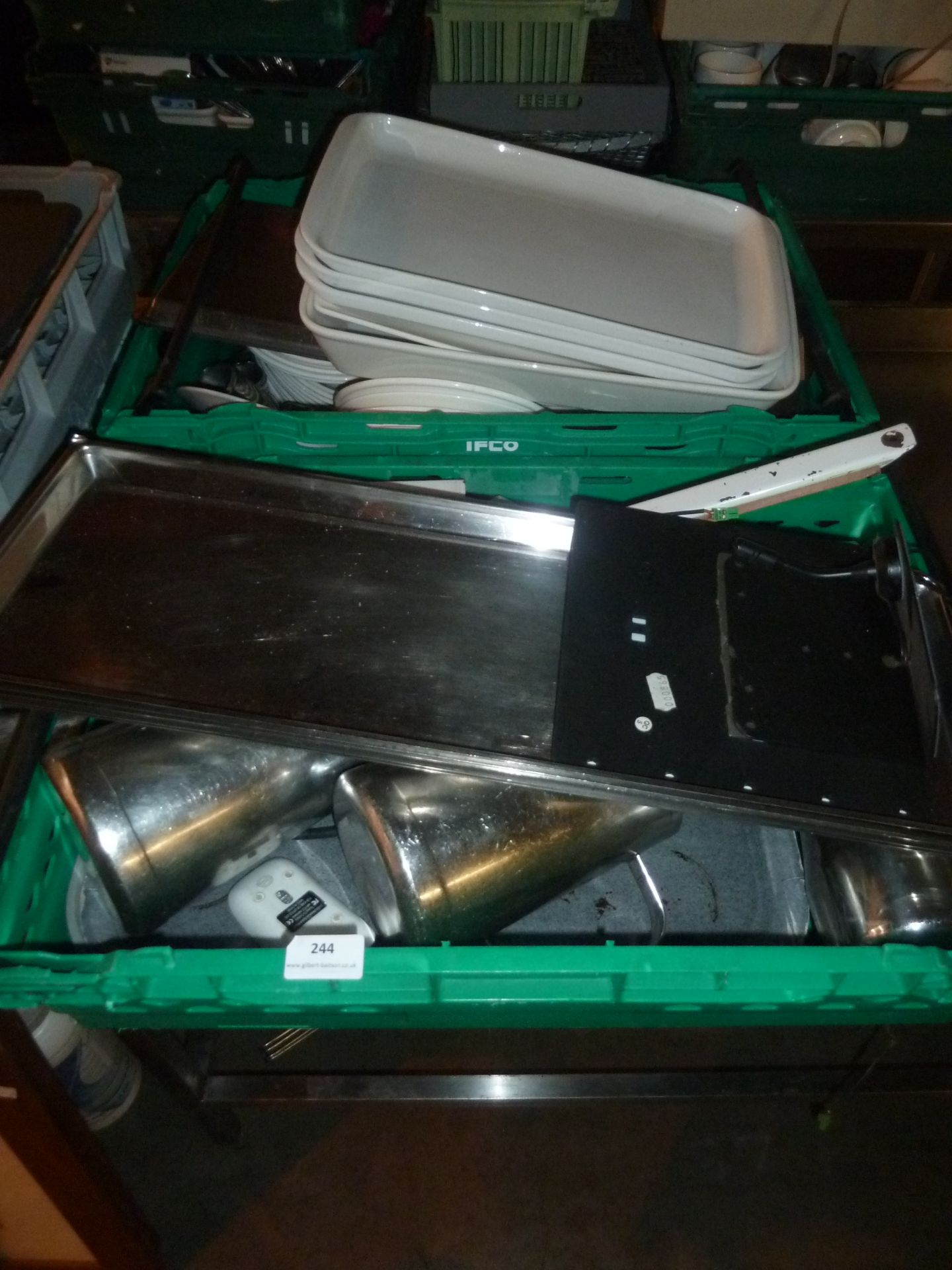 * assortment of ss trays and dinner items - Image 2 of 2