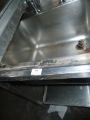 * 1500w*600d*930h double stainless sink with drain off