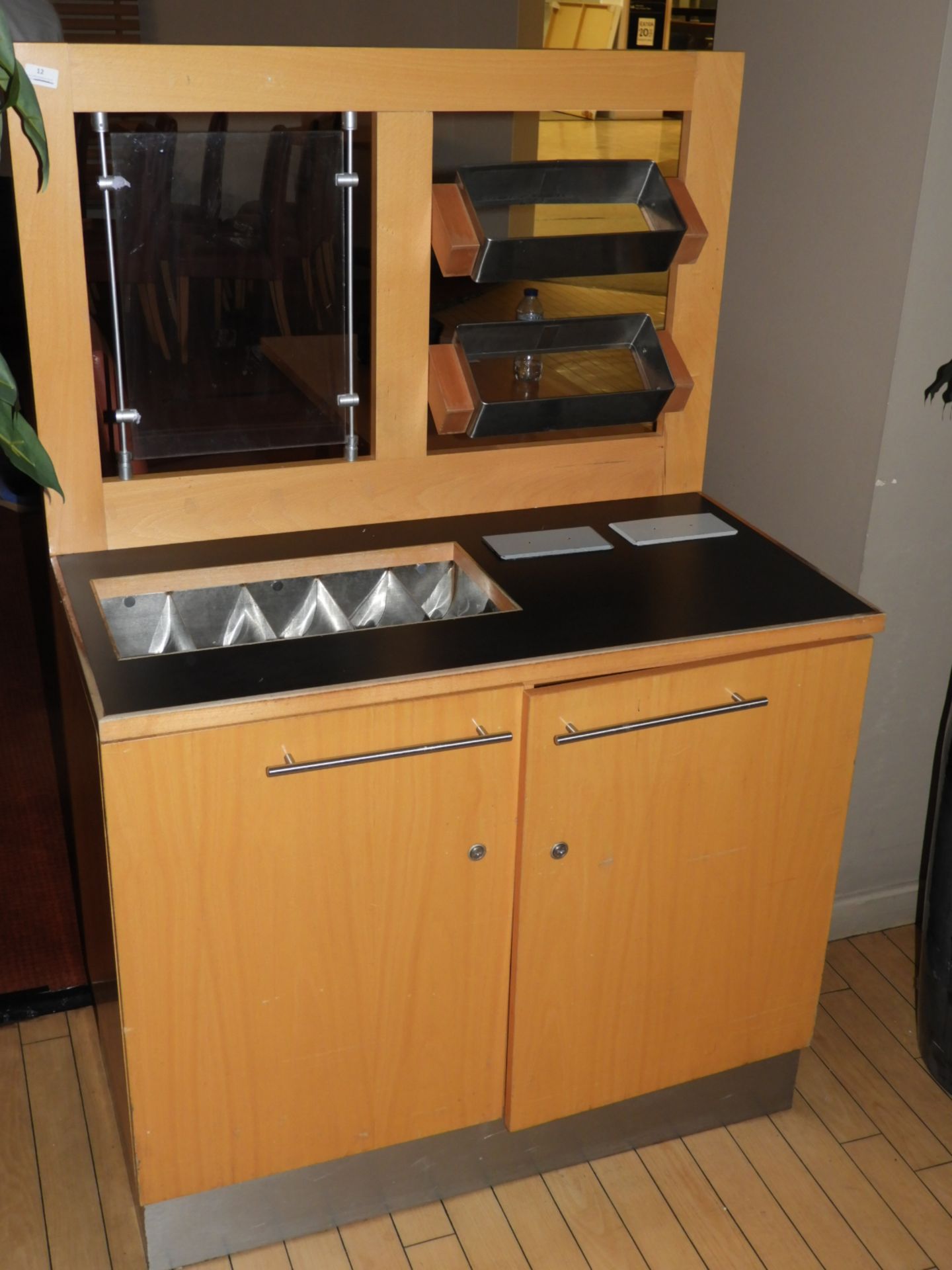 *Light Wood Dumbwaiter Station