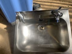 * Hand washing sink w x 460 d x 360 h x 370