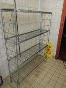 *Galvanised Four Tier Pot Rack 120x30x160