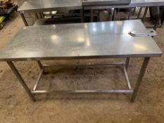 * prep table ss w x 1460 d x 600 h x 850