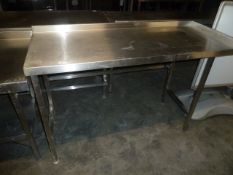 * 1500w*600d*955h ss prep bench