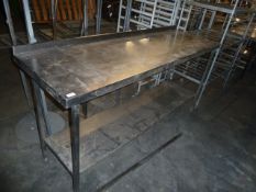 * 1900w*600d*980h stainless stell prep bench