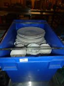 * assortment of plates and cups