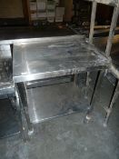 * 800w*600d*900h ss prep bench on casters