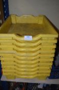 *Ten Yellow Storage Trays