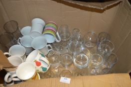 Small Quantity of Glasses and Various Mugs and Cup