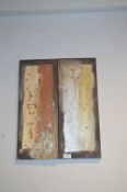 Pair of Small Abstract Canvasses