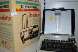 Hanimex Colour Slide Projector, Contessa Typewrite