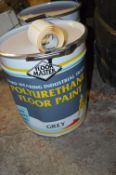 *20L Tin of Grey Polyurethane Floor Paint