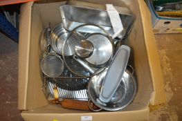 Large Box of Stainless Steel Cookware