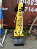 "Caution Wet Floor" Cleaning Trolley