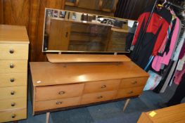 Retro Bedroom Dressing Table with Mirror