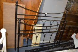 Black Metal Double Bed Frame