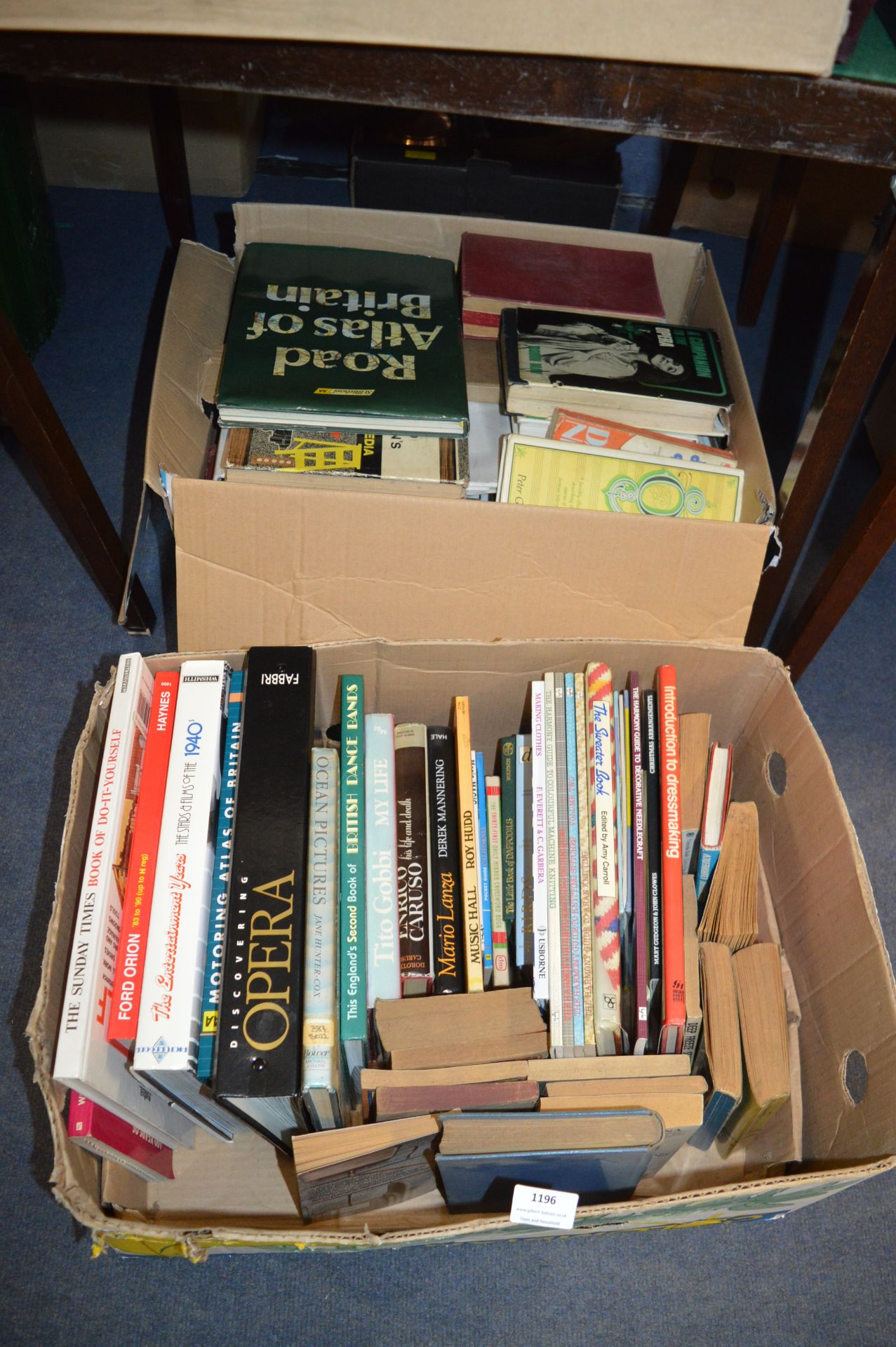 Two Boxes of Assorted Books