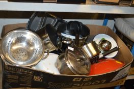 Stainless Steel Cooking Pots, Colander, etc.