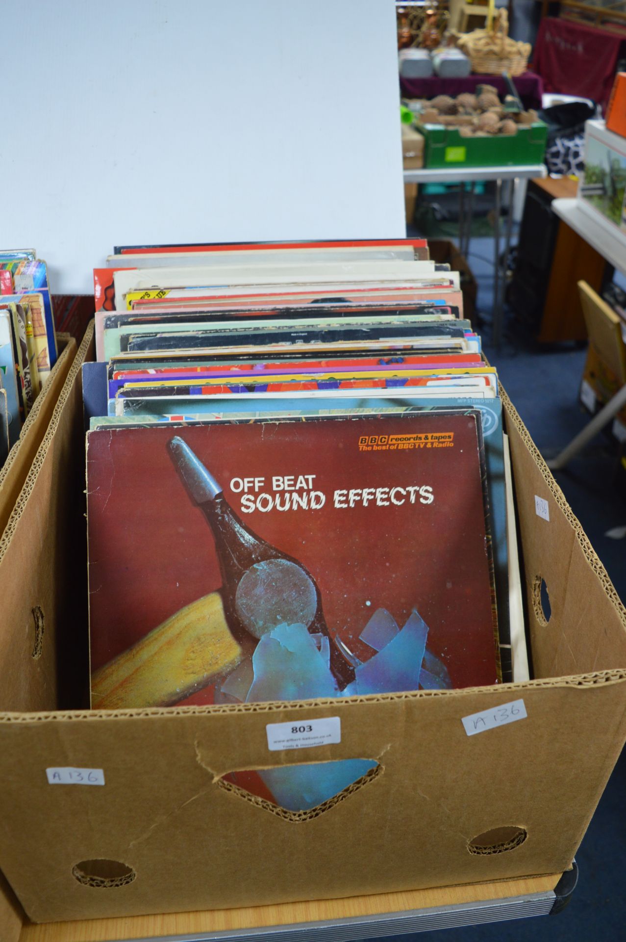 Vintage 12" LP Records Including BBC Sound Effects, etc.