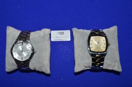 Two Gents Wristwatches by Pulsar and Suisse Ralph