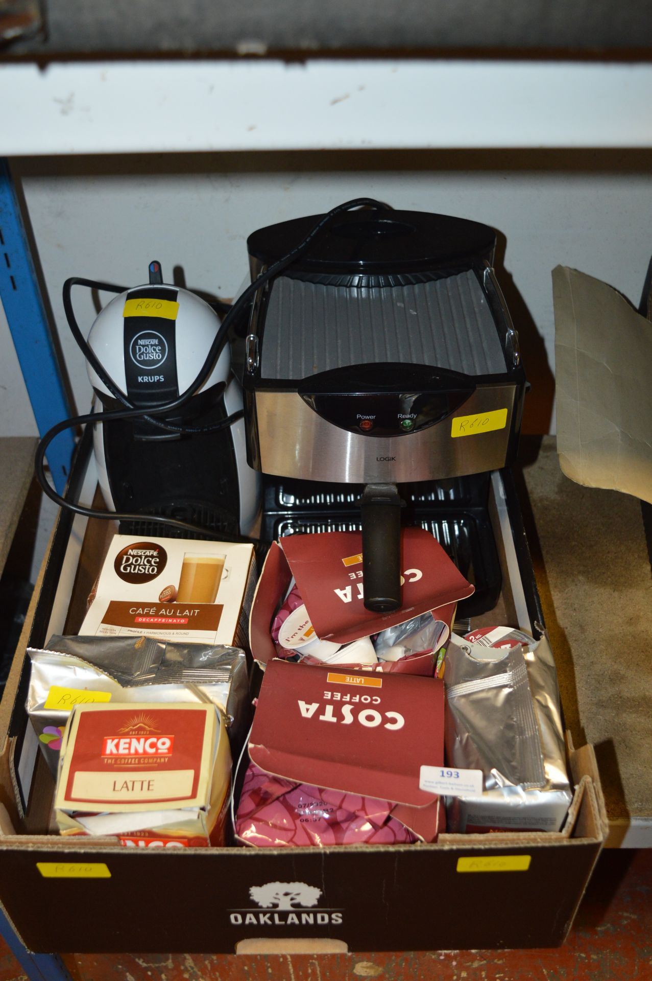 Logik Coffee Maker and a Dolce Gusto Coffee Maker