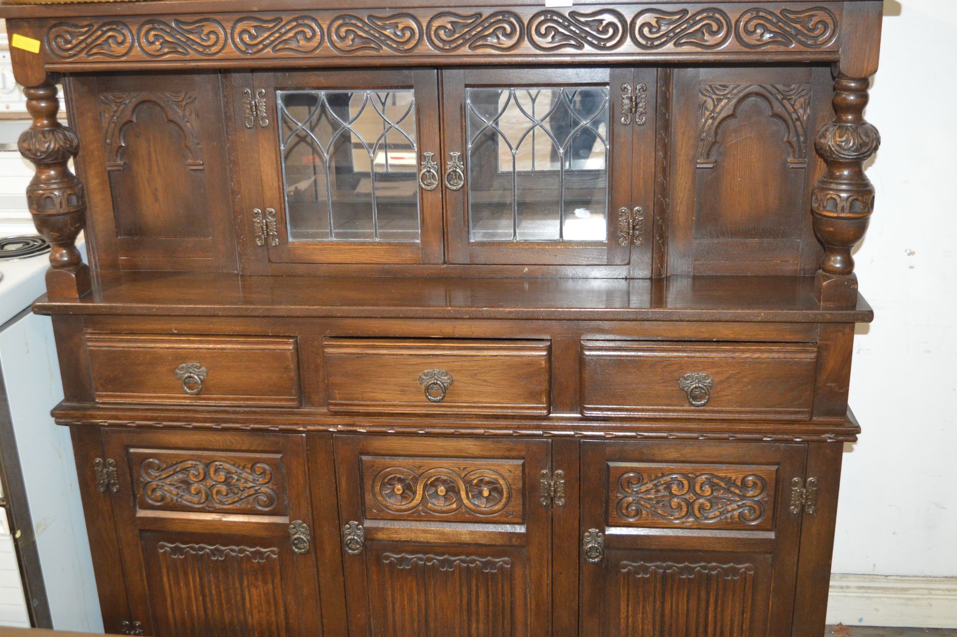 Three Drawer, Three Door Sideboard with Cabinet To