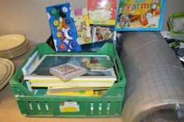 Two Boxes of Children's Books, Games, Puzzles and