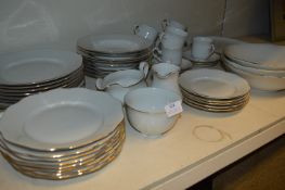 White Porcelain Dinner Set, Cups & Saucers, etc.