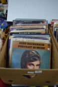Vintage 12" LP Records Including Bacharach etc.