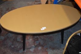 *Gold Oval Coffee Table