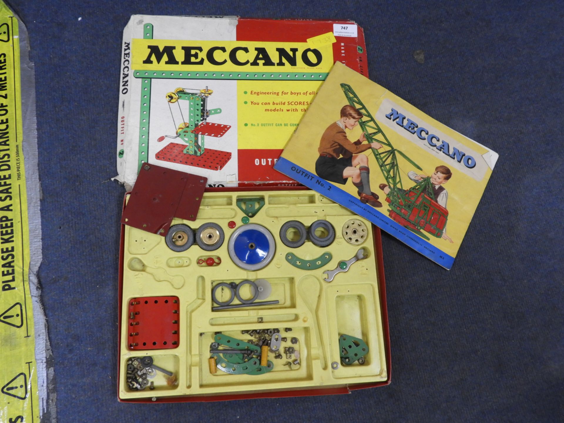 Vintage Meccano Outfit No.2 Part Set