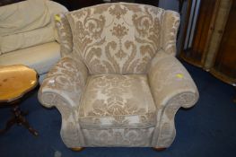 Large Pale Gold Snuggle Chair