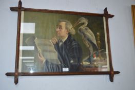 Pears Print of a Lawyer with a Pet Heron