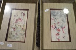 Two Framed Floral Prints