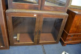 Period Mahogany Glazed Bookcase