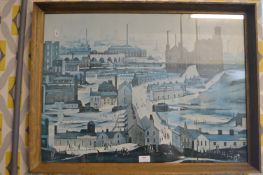 Framed Lowry Print of Manchester