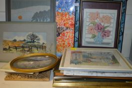 Quantity of Prints and Framed Needleworks