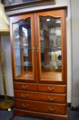 Display Cabinet with Beveled Glass Doors