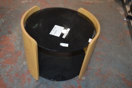 *Small Circular Smoked Glass Coffee Table