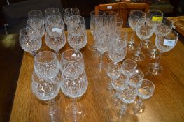 Thirty One Edinburgh Crystal Wine and Sherry Glasses