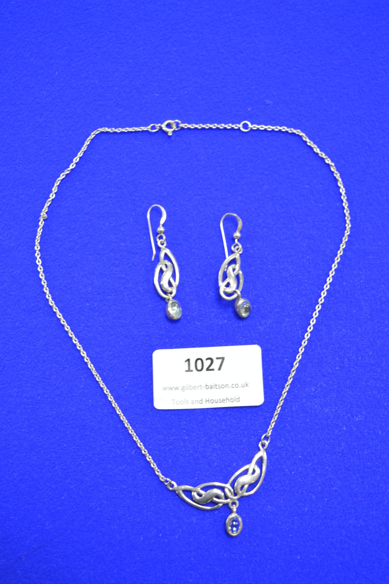 925 Sterling Silver Necklace and Earring Set