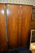 Vintage Double Wardrobe with Interior Shelving