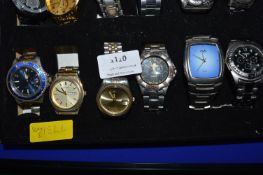 Six Gents Wristwatches by Sekonda, etc. (some af)