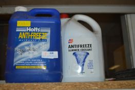 Two Part Used 5L Antifreeze and Total Antifreeze