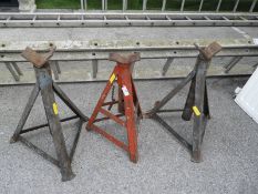 Three Car Jacks