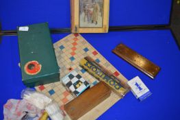 Collection of Old Games, Dominoes, Cards, Cribbage